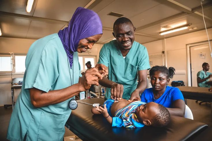 Replace with your own photo — Health outreach